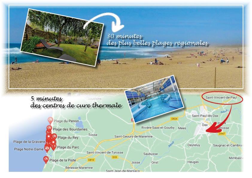 Dax Location Maison Avec Spa Saint-Vincent-de-Paul  Esterno foto